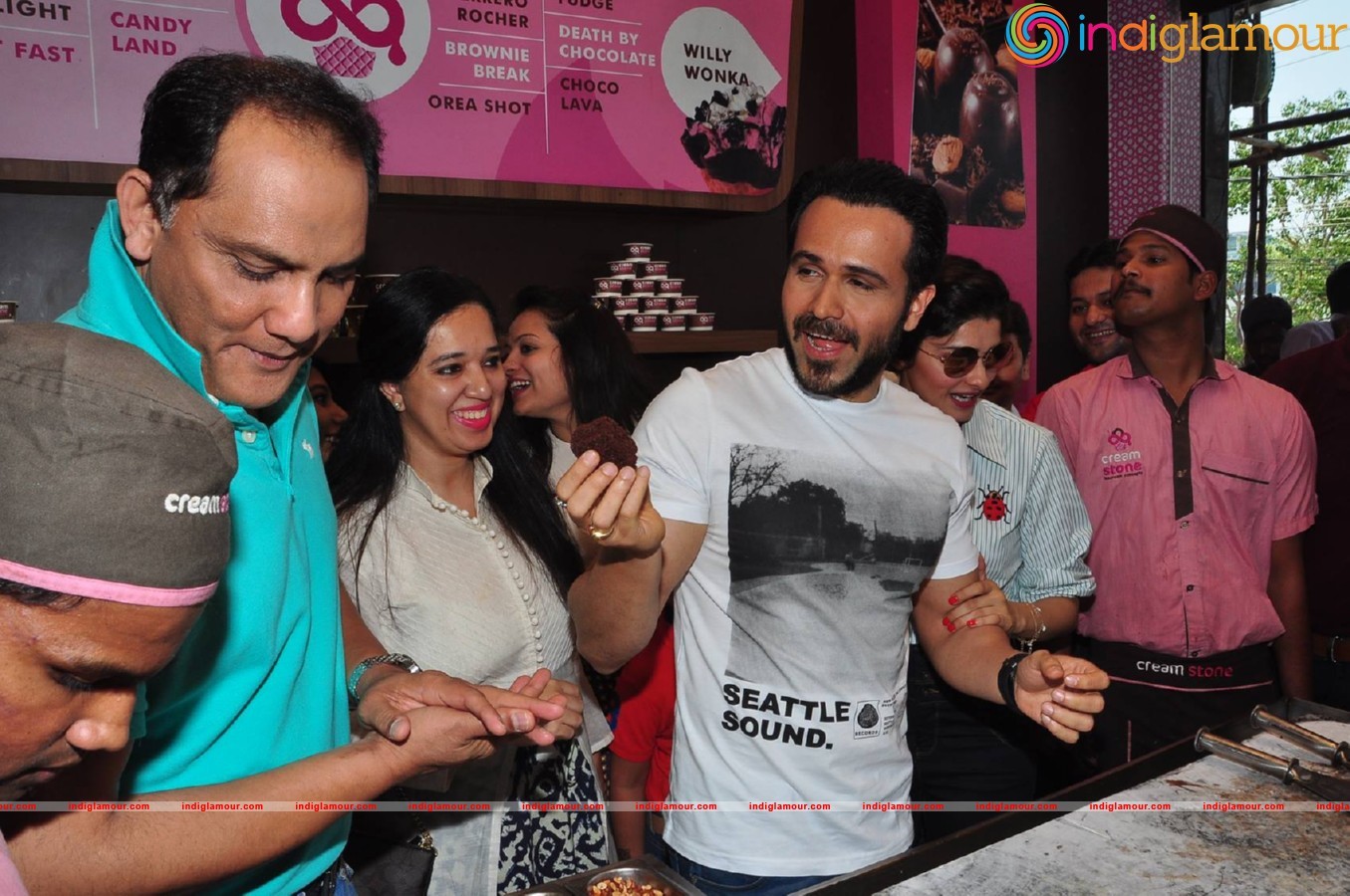 Azhar team at Cream And Stone Event hd photo