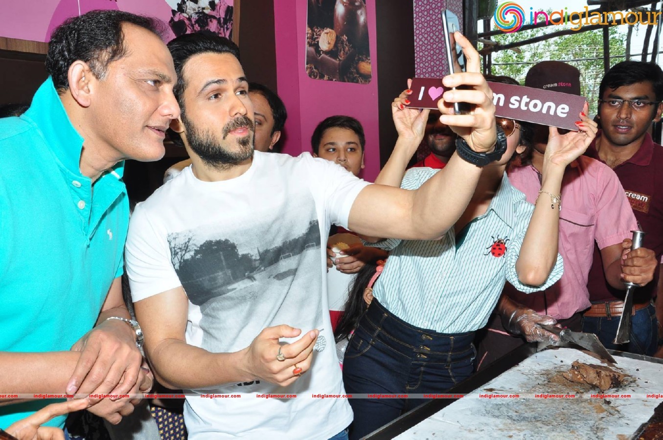 Azhar team at Cream And Stone Event hd photo