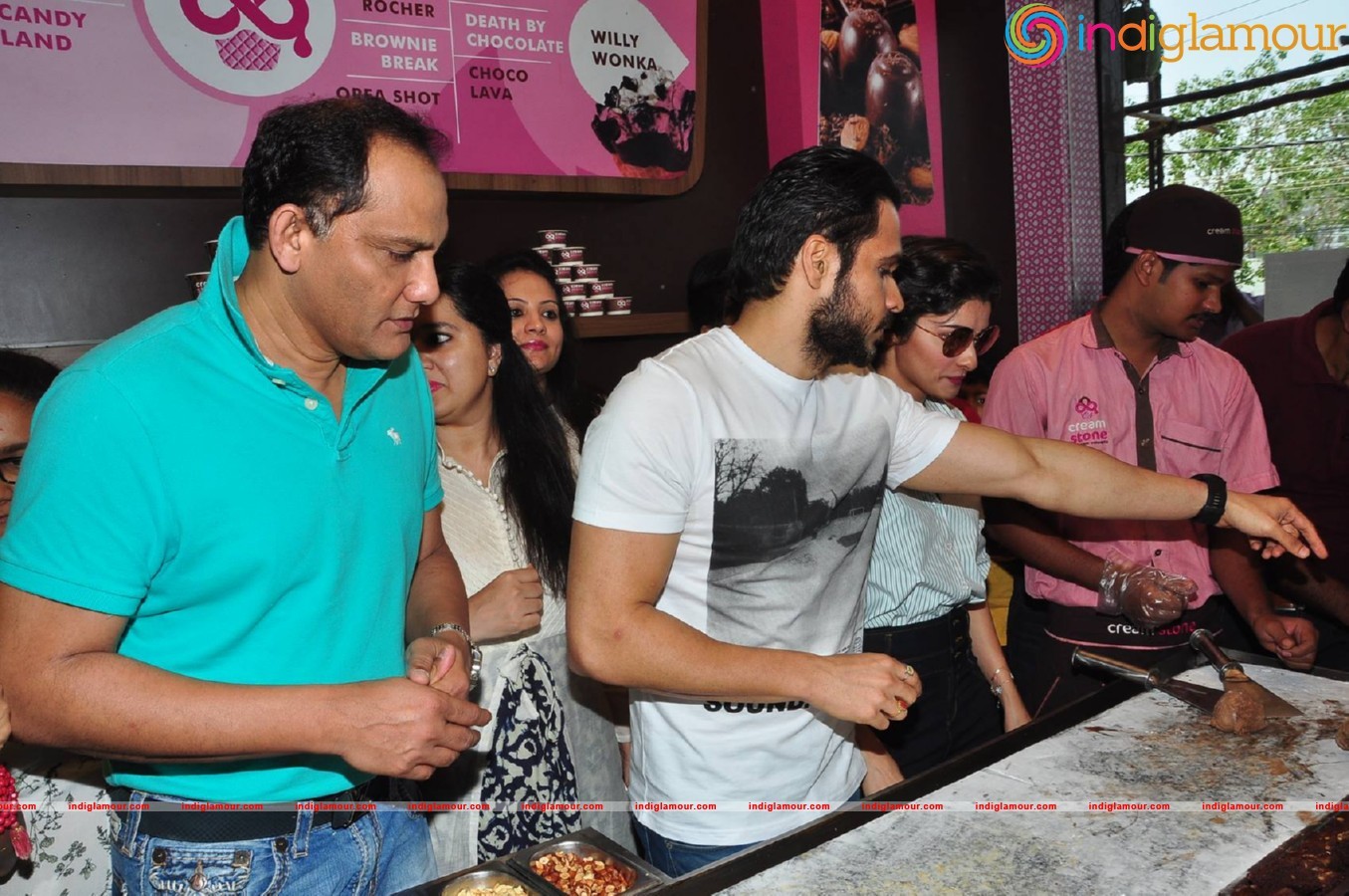 Azhar team at Cream And Stone Event hd photo