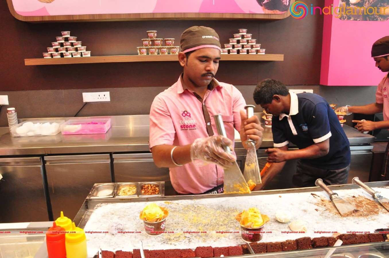 Azhar team at Cream And Stone Event hd photo