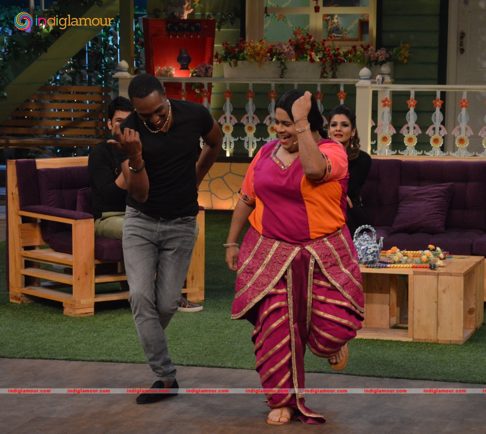 The Kapil Sharma Show with DJ Bravo and Raveena Tandon Event hd photo