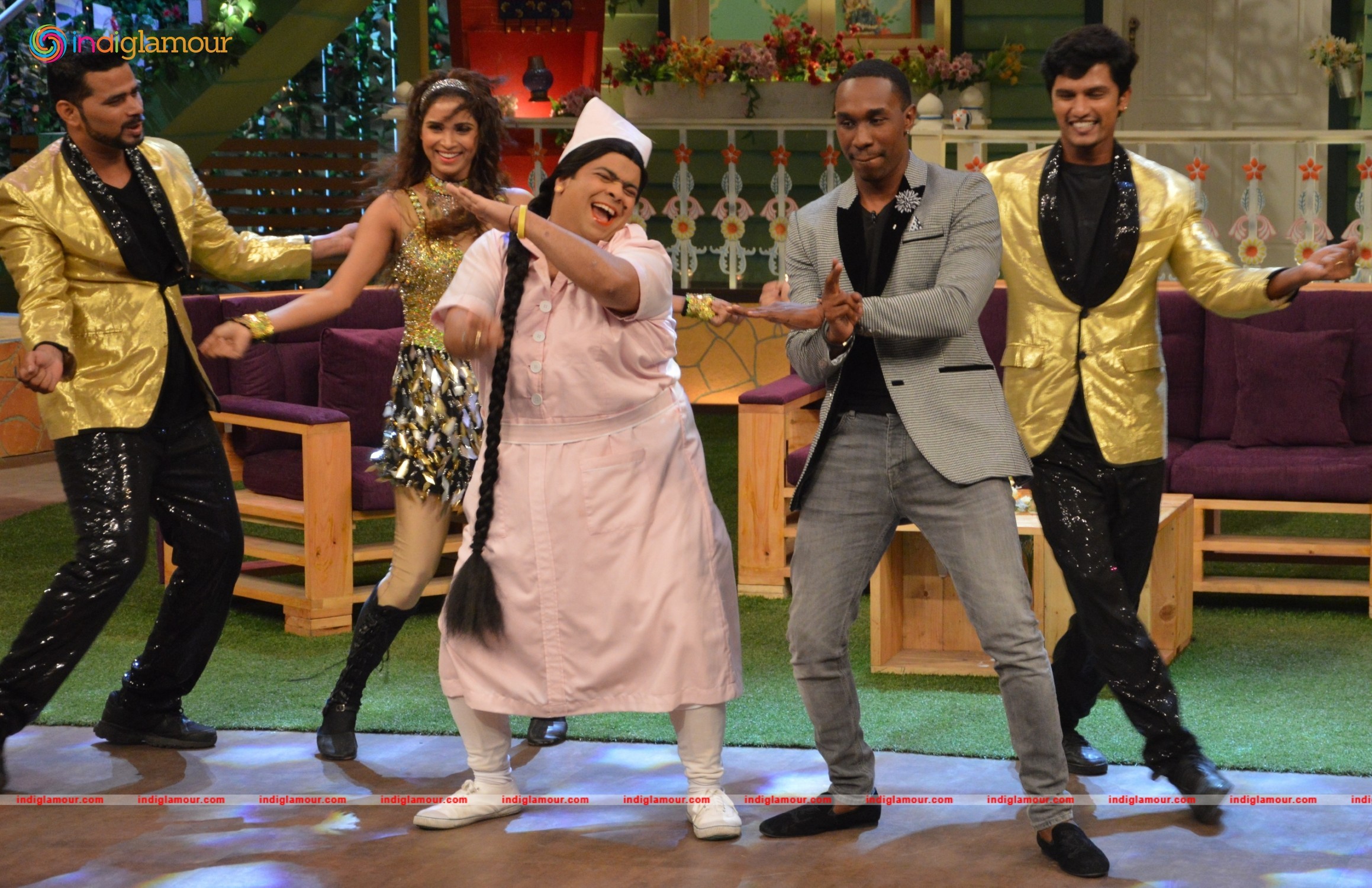 The Kapil Sharma Show with DJ Bravo and Raveena Tandon Event hd photo