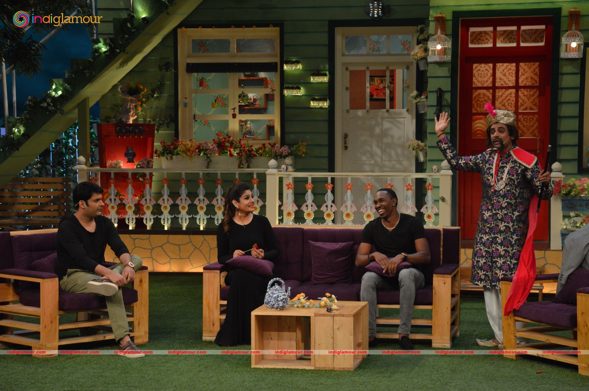 The Kapil Sharma Show with DJ Bravo and Raveena Tandon Event hd photo