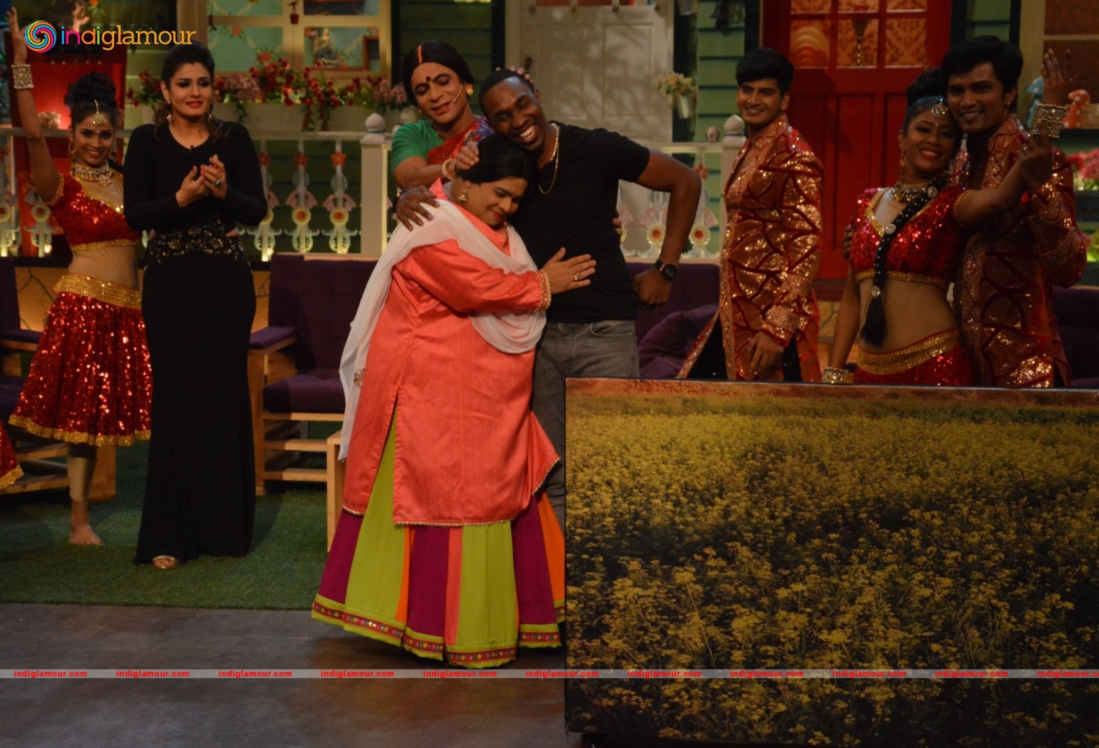 The Kapil Sharma Show with DJ Bravo and Raveena Tandon Event hd photo