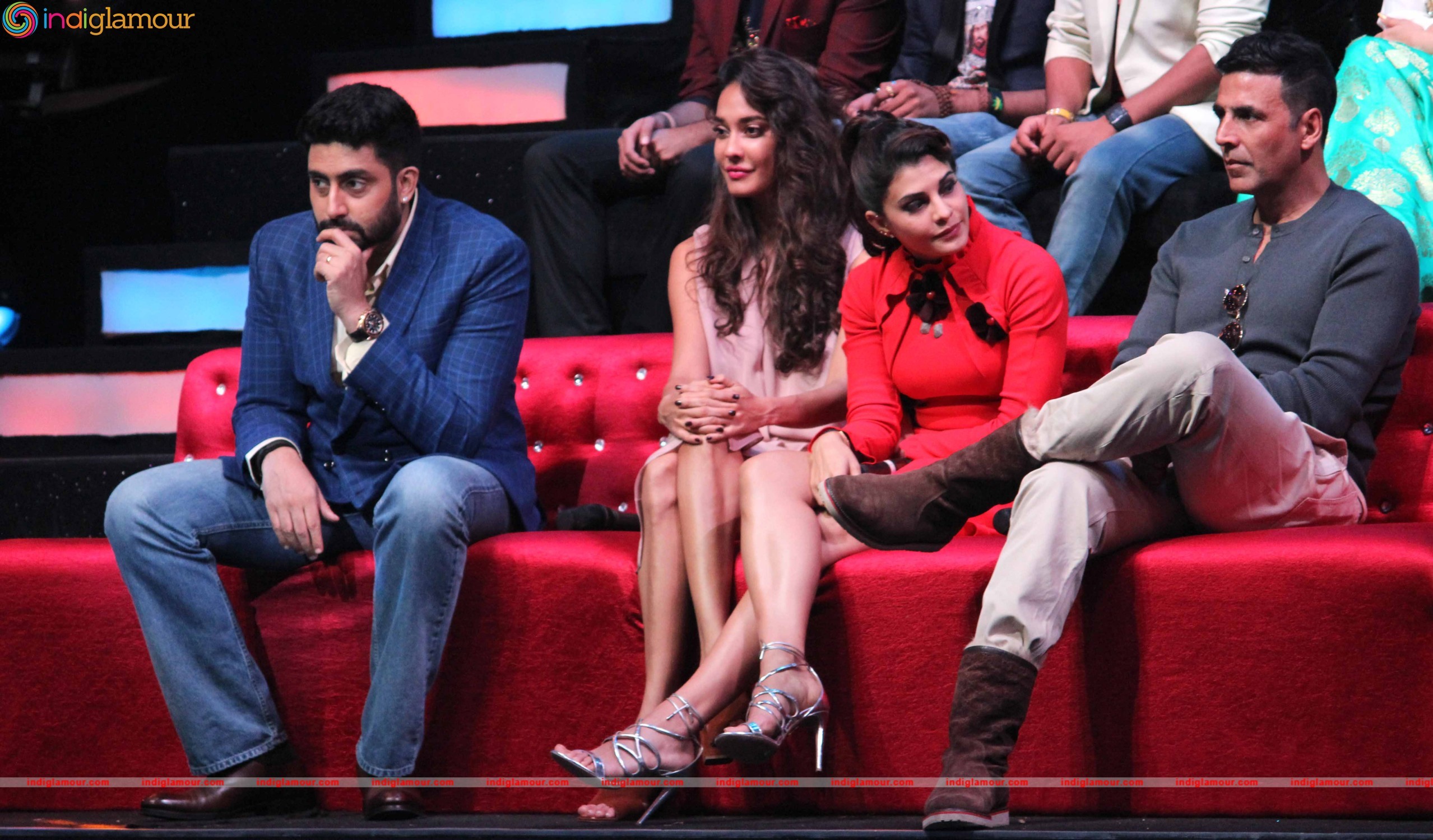 Starcast of Film Housefull 3 Promote their Movie on the Set of Sa Re Ga Ma Event hd photo