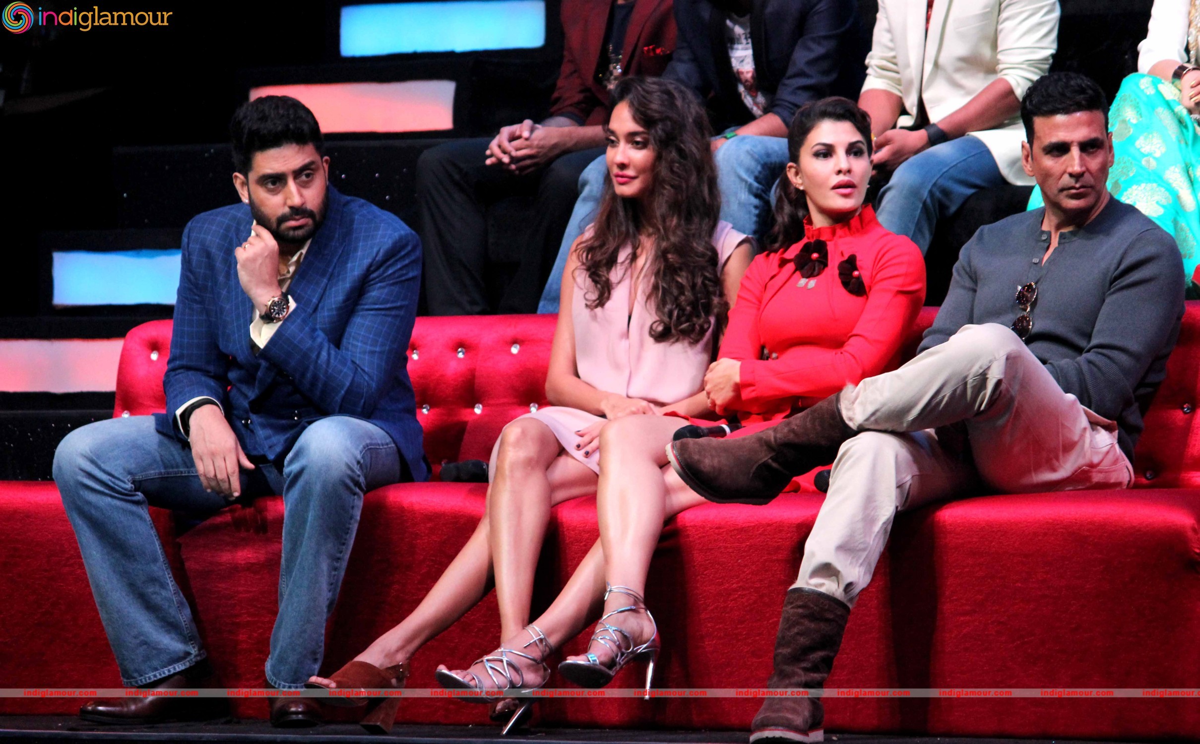 Starcast of Film Housefull 3 Promote their Movie on the Set of Sa Re Ga Ma Event hd photo