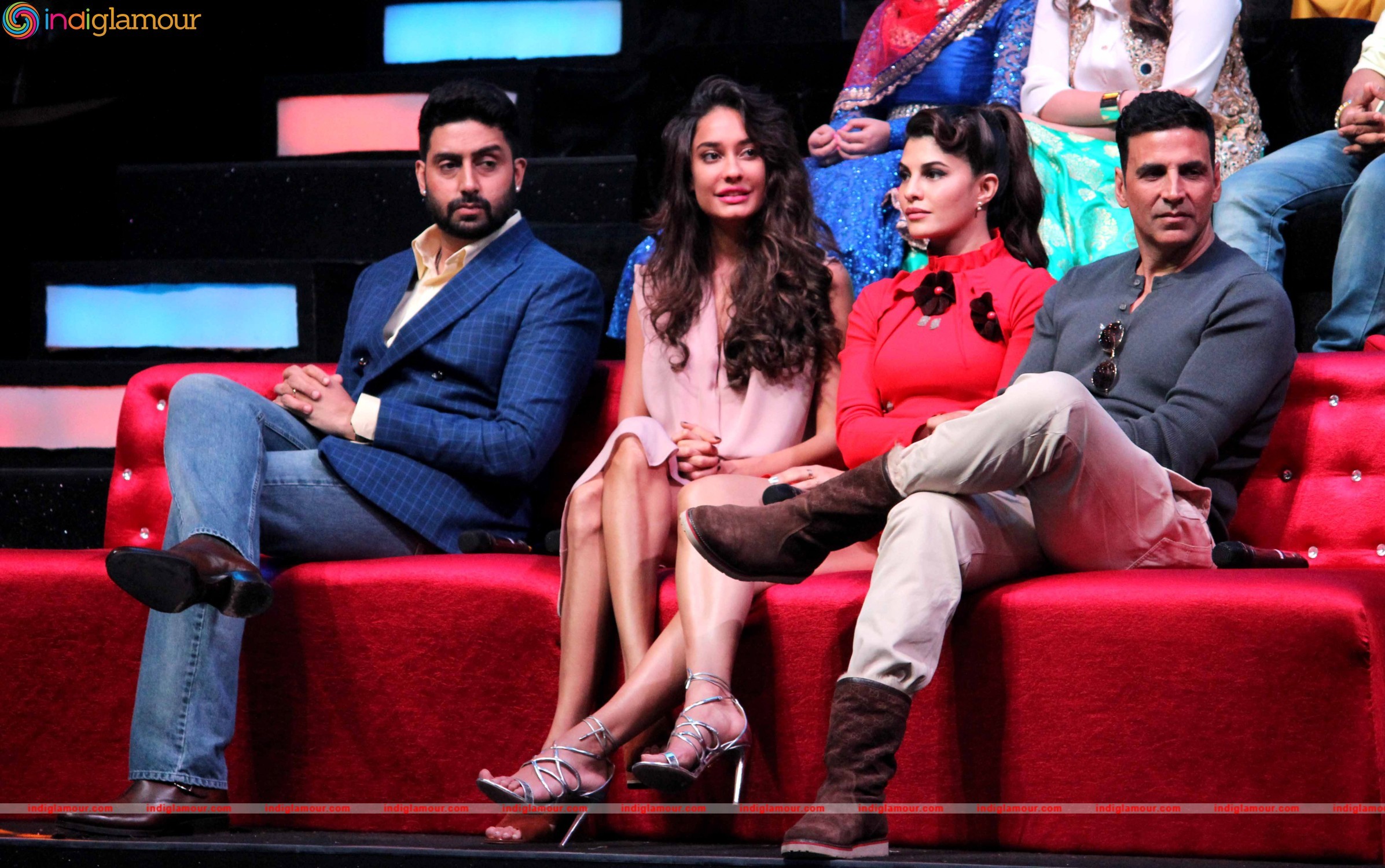 Starcast of Film Housefull 3 Promote their Movie on the Set of Sa Re Ga Ma Event hd photo
