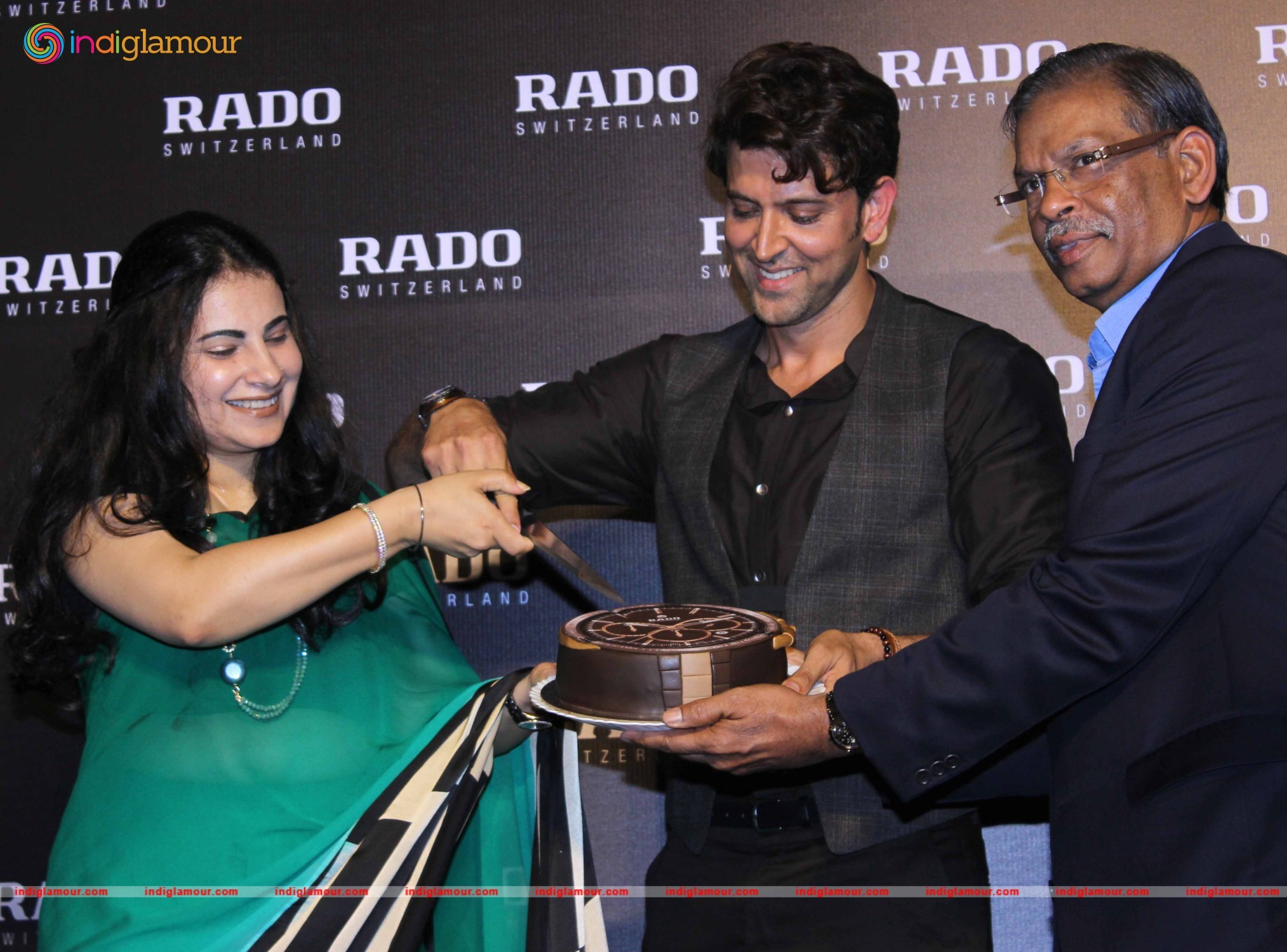 Hrithik Roshan Unveils Rado Brown High Tech Ceramic Collection Event hd photo