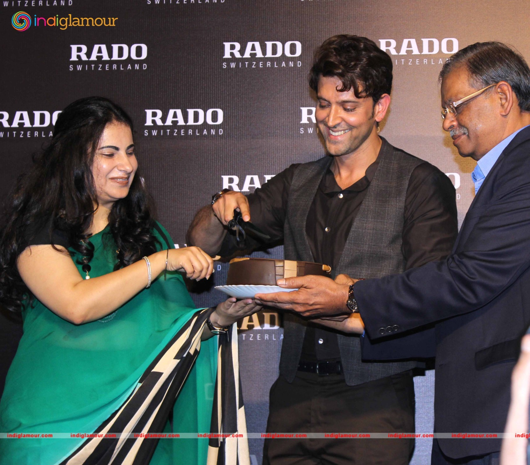 Hrithik Roshan Unveils Rado Brown High Tech Ceramic Collection Event hd photo