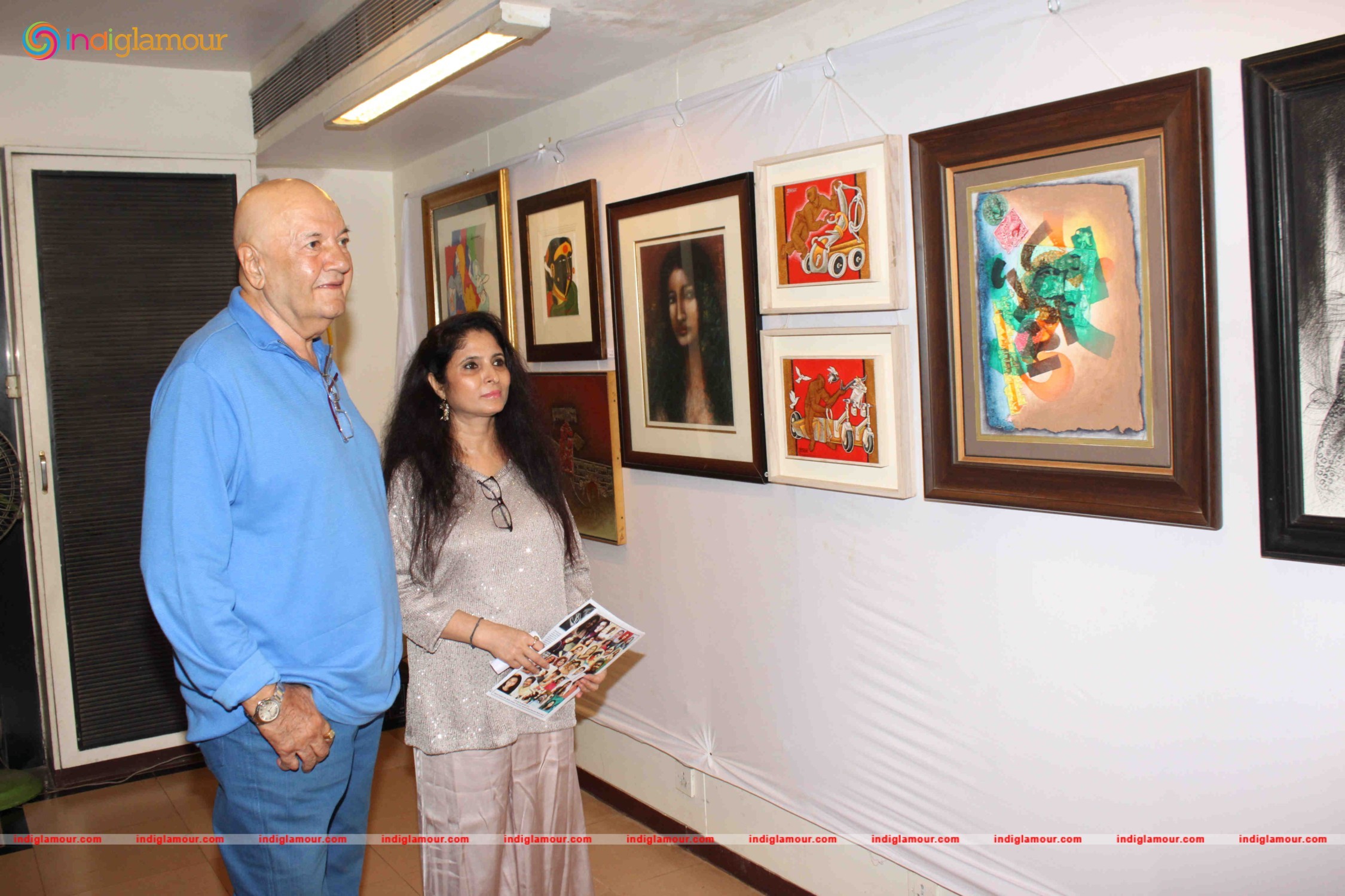 Prem Chopra Inaugurates Art Exhibition Event hd photo
