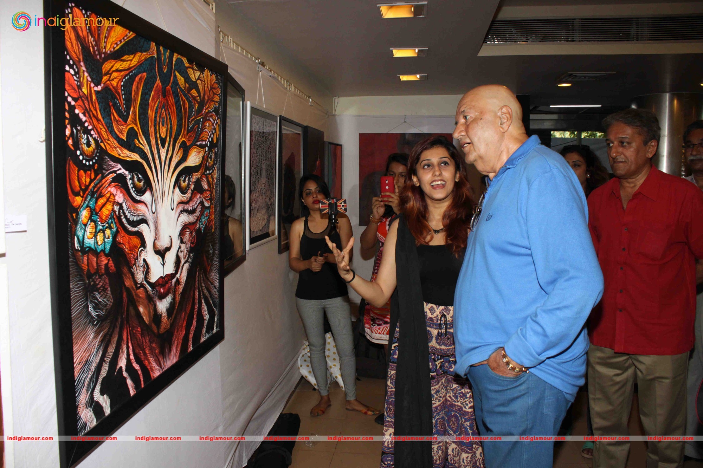 Prem Chopra Inaugurates Art Exhibition Event hd photo