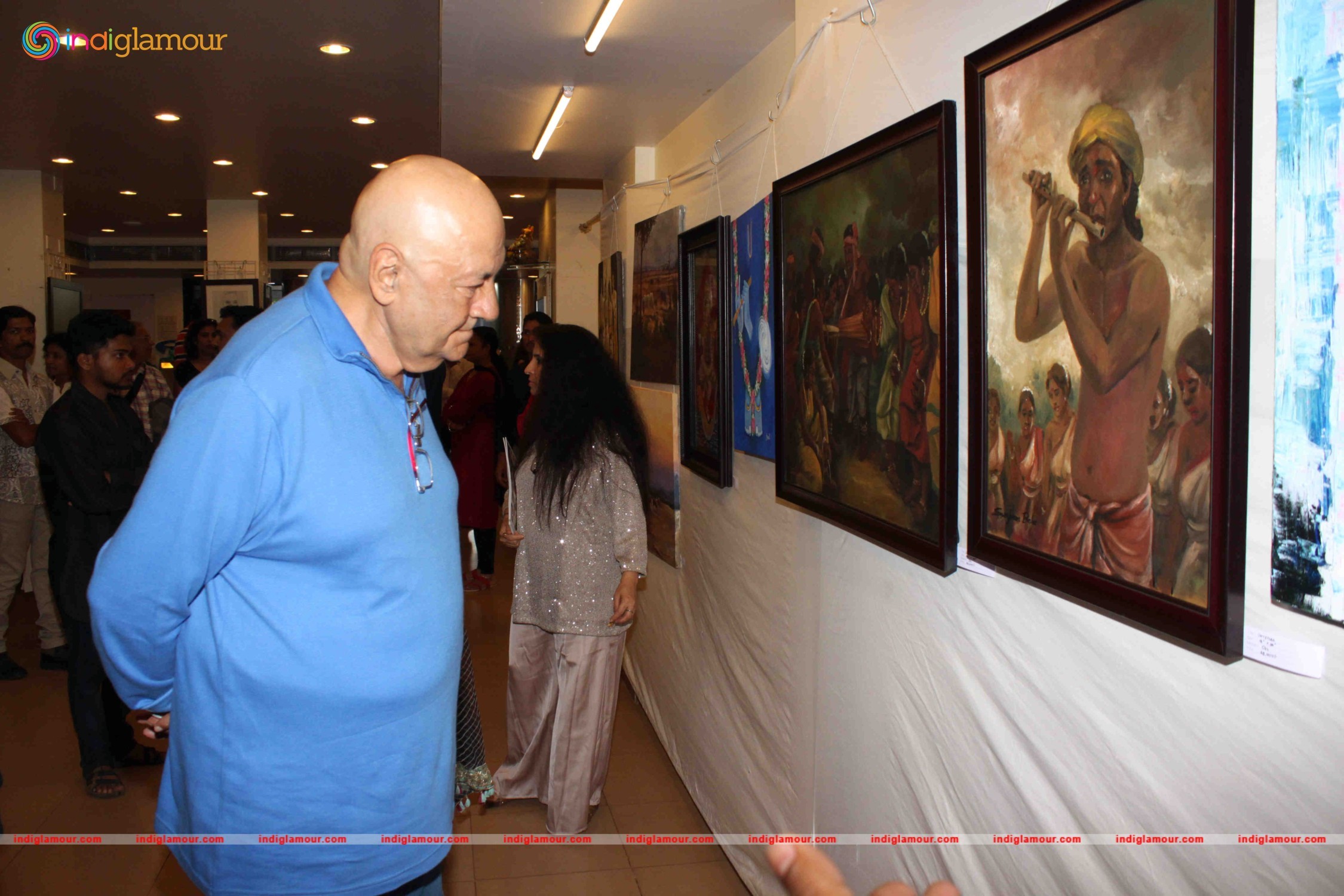 Prem Chopra Inaugurates Art Exhibition Event hd photo