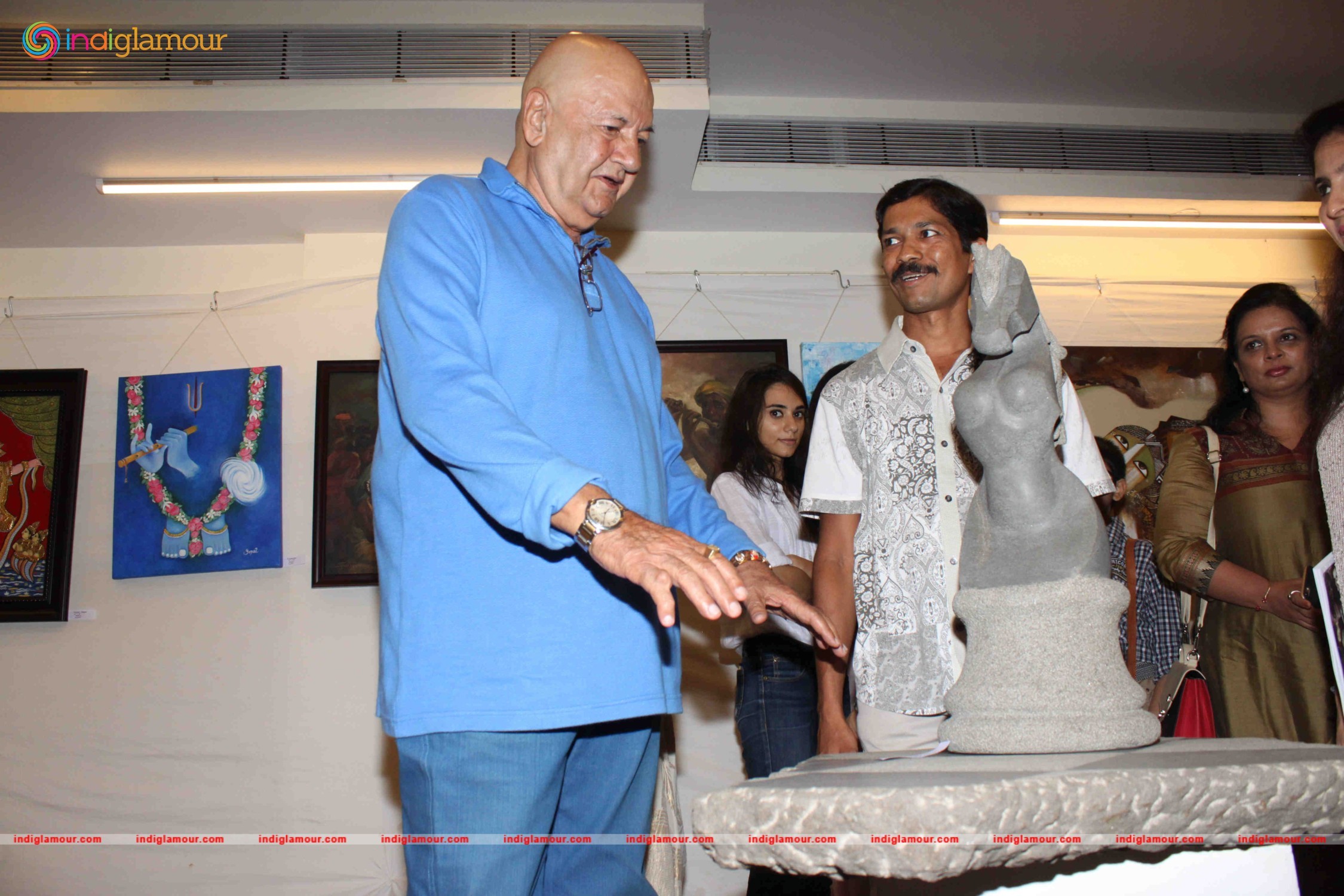 Prem Chopra Inaugurates Art Exhibition Event hd photo