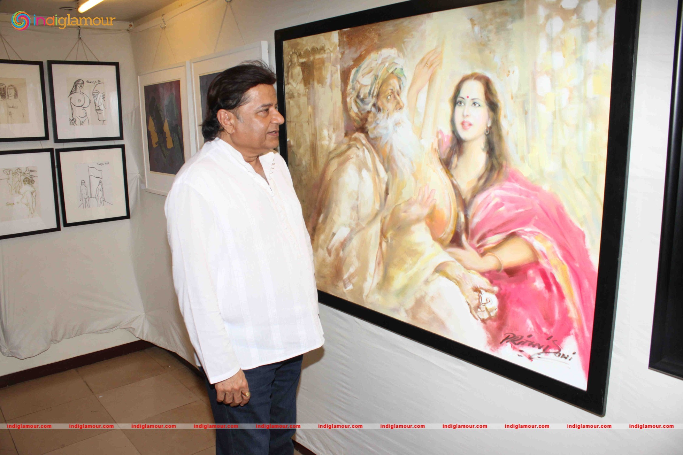 Prem Chopra Inaugurates Art Exhibition Event hd photo