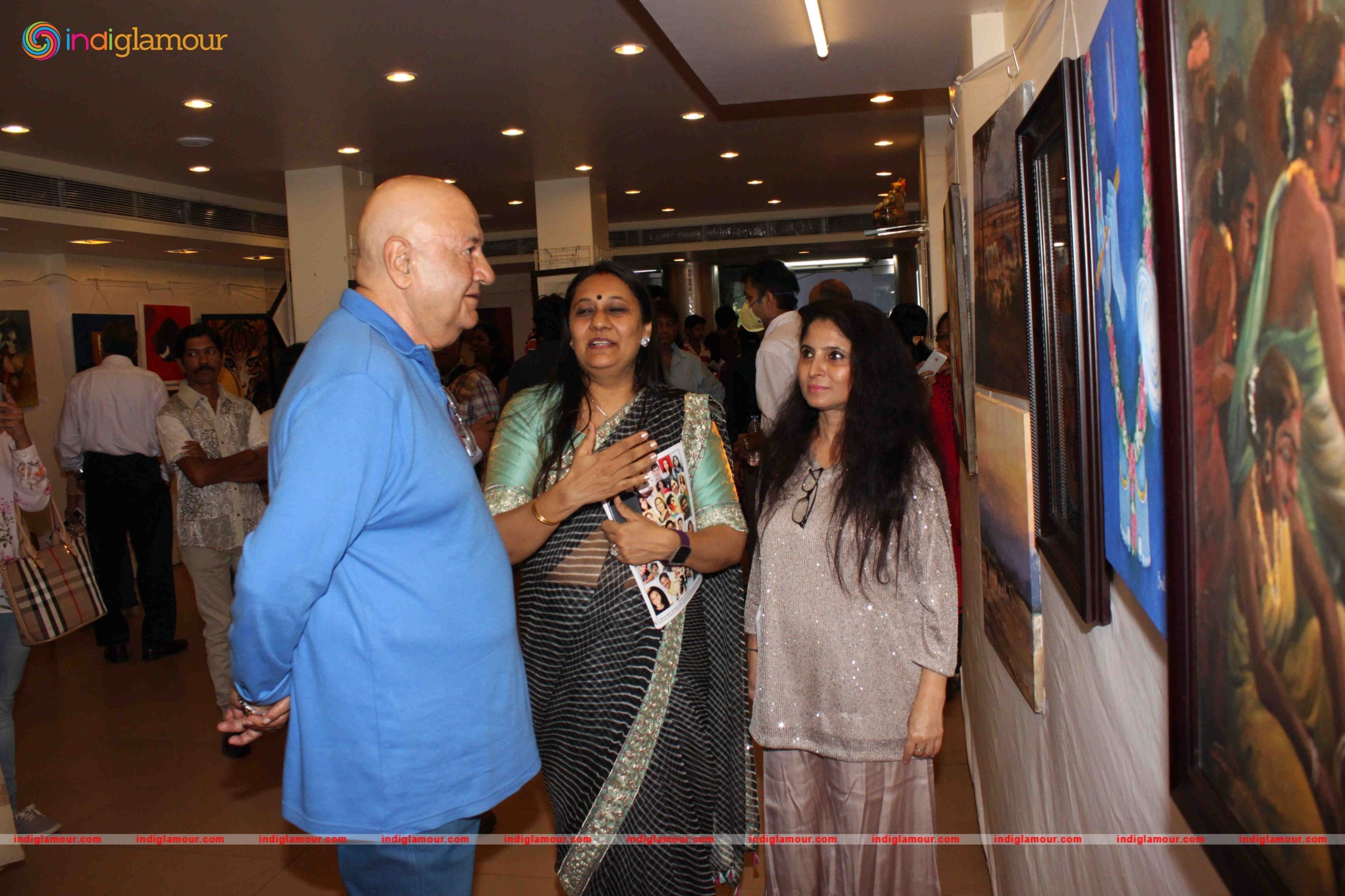 Prem Chopra Inaugurates Art Exhibition Event hd photo