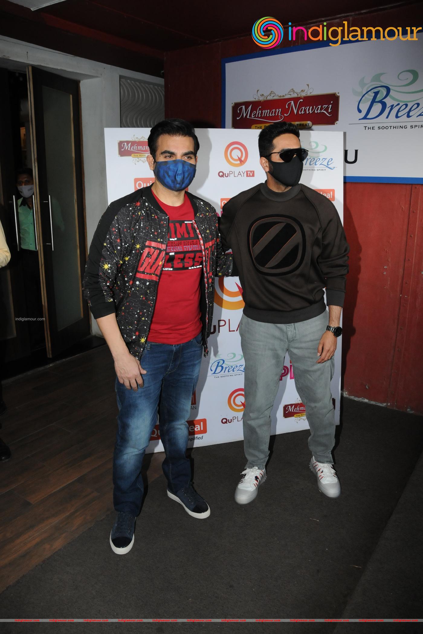 Arbaaz Khan and Ayushmann Khurrana Event hd photo