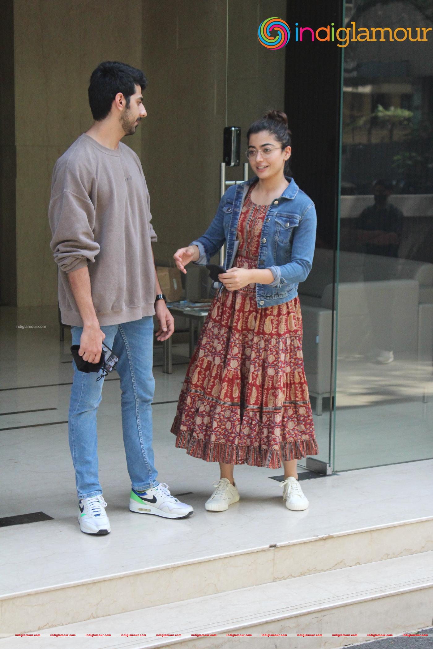 Rashmika Mandana and Pavail Gulati Event hd photo