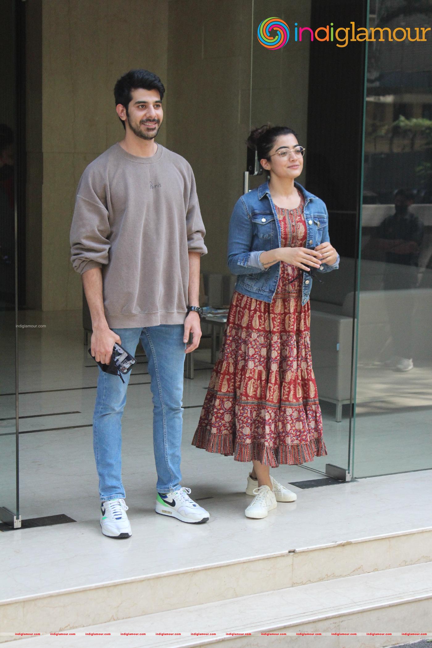 Rashmika Mandana and Pavail Gulati Event hd photo