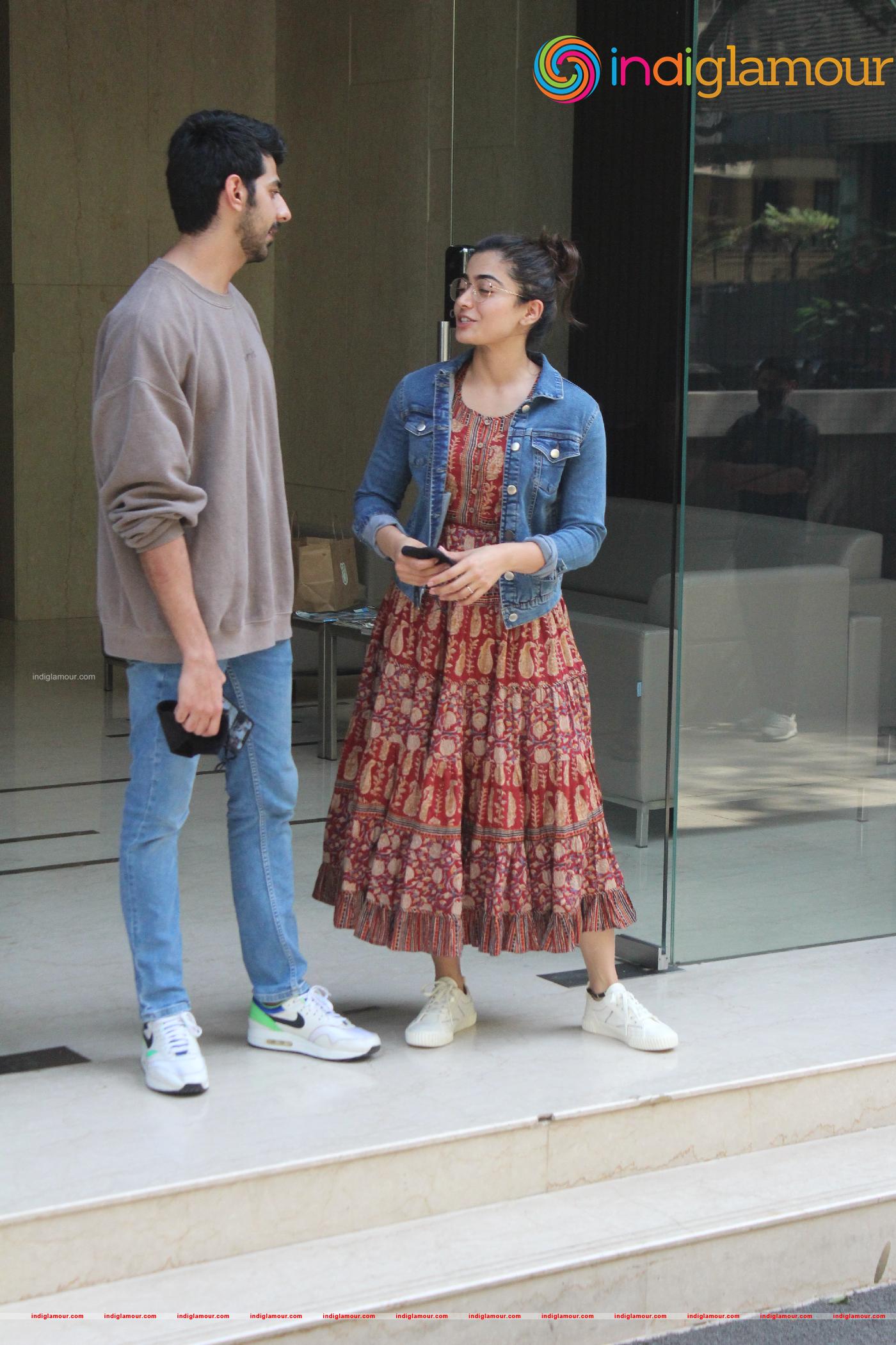 Rashmika Mandana and Pavail Gulati Event hd photo