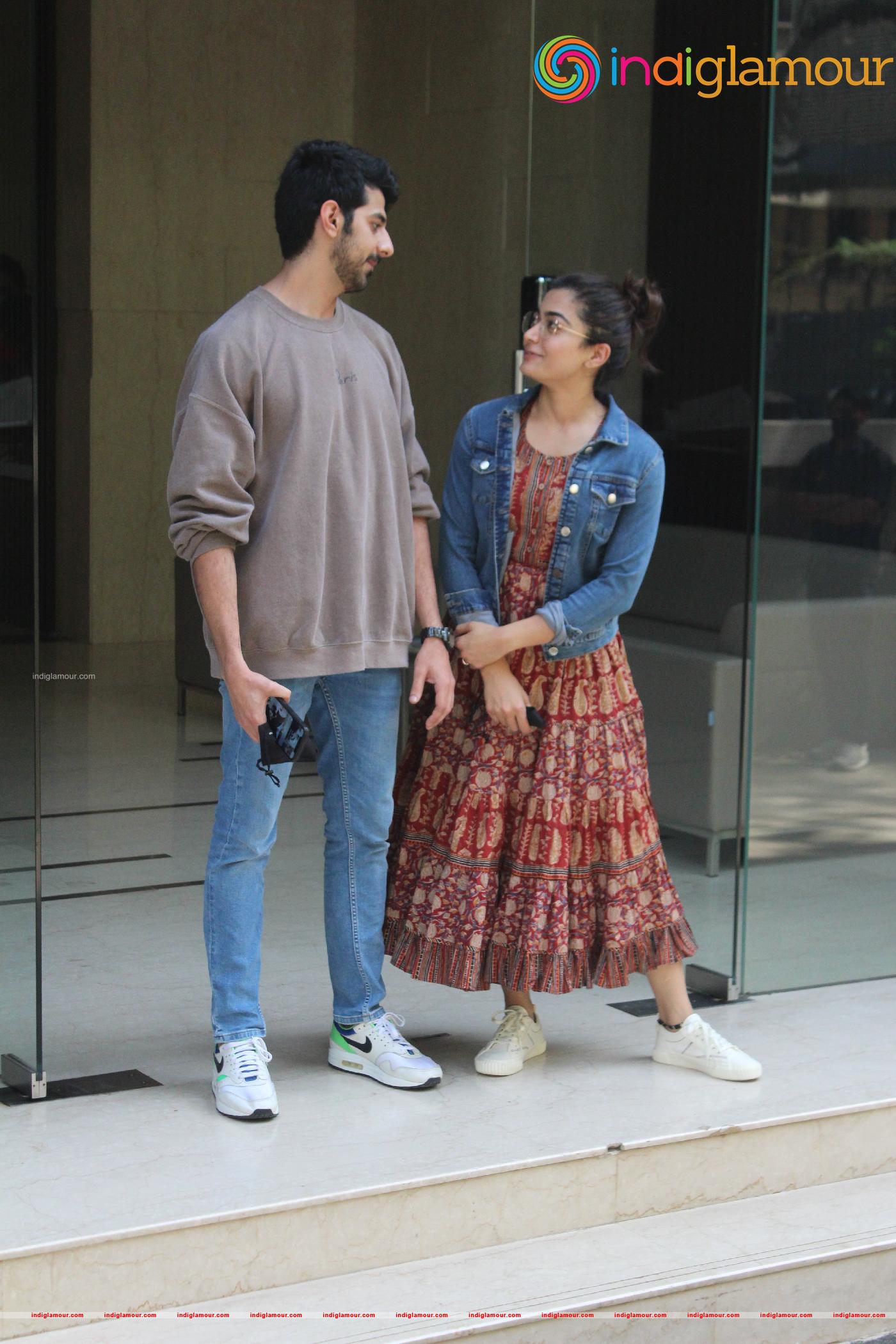 Rashmika Mandana and Pavail Gulati Event hd photo