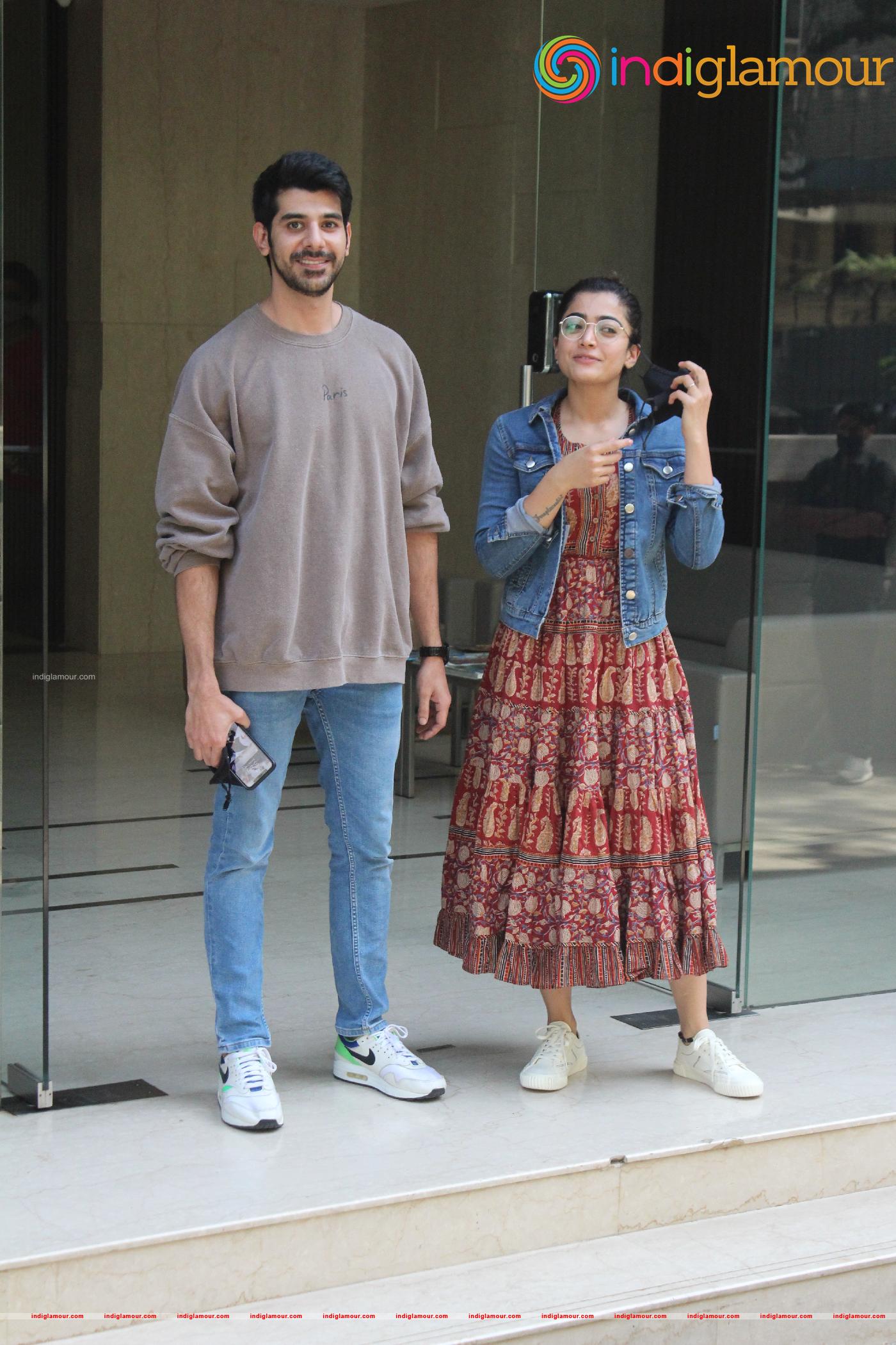 Rashmika Mandana and Pavail Gulati Event hd photo