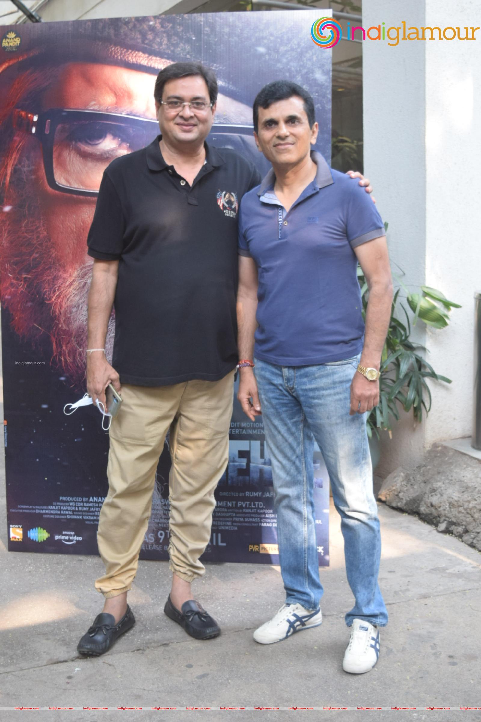Rumi Jaffery Anand Pandit and Alfiya Jaffery Attend Preview Of Chehre Event hd photo