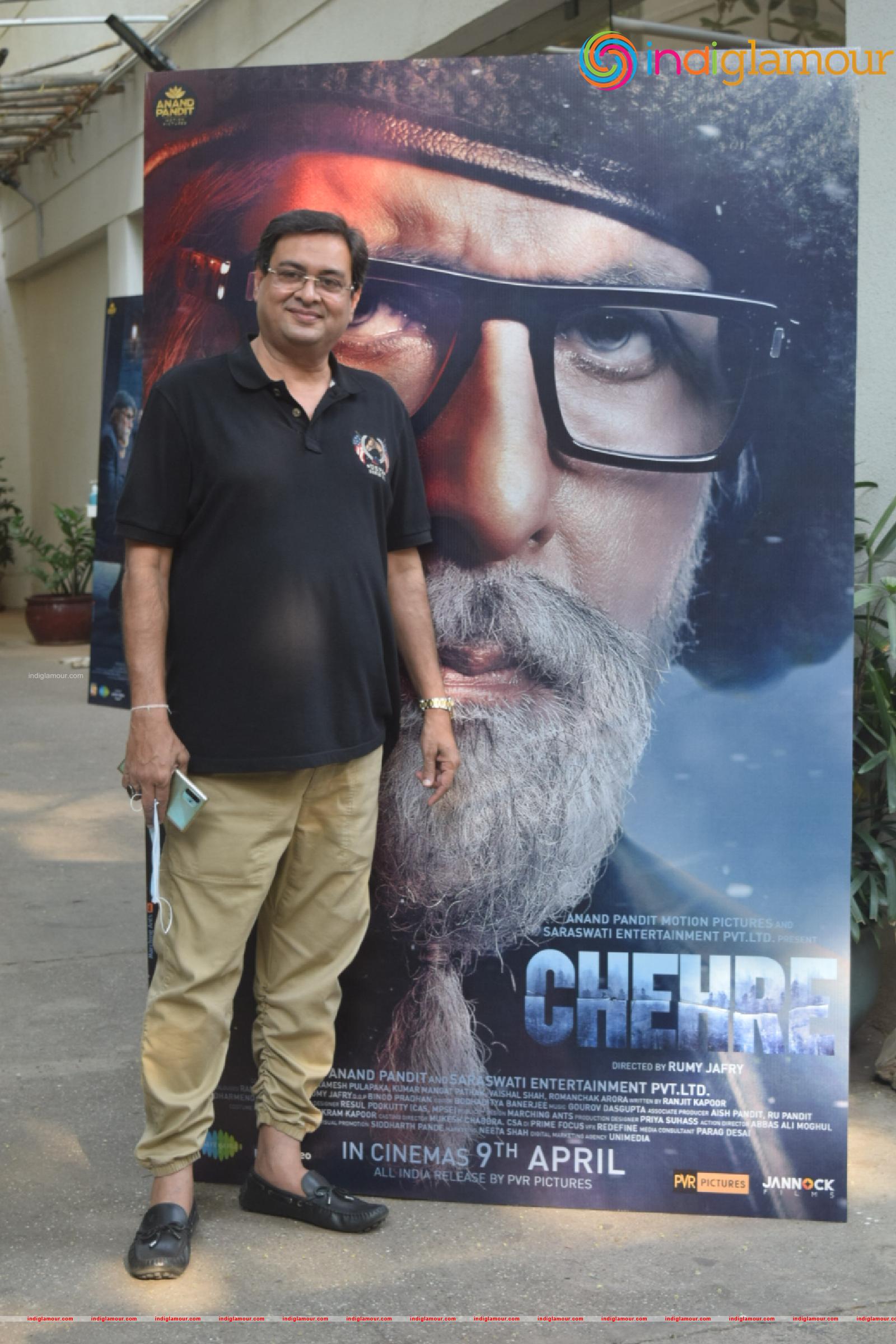 Rumi Jaffery Anand Pandit and Alfiya Jaffery Attend Preview Of Chehre Event hd photo