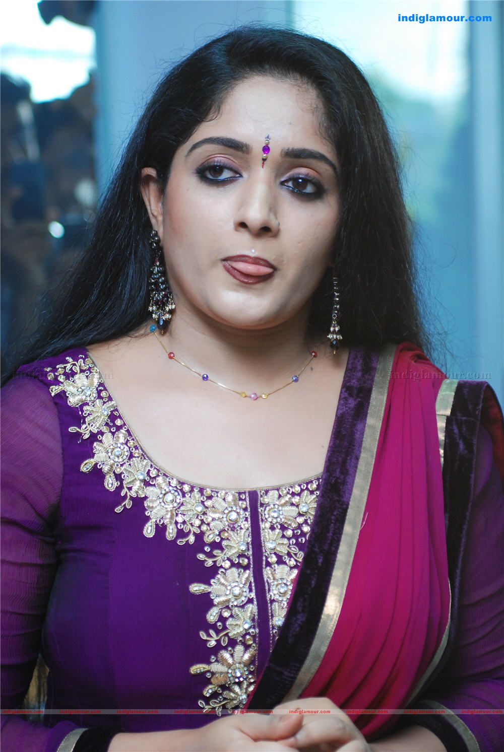 KavyaMadhavanLatestinBlueChuridar6  Cute  Hot Actress Stills