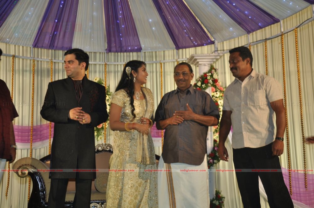 Actress Navya Nair's Wedding Reception Event hd photo