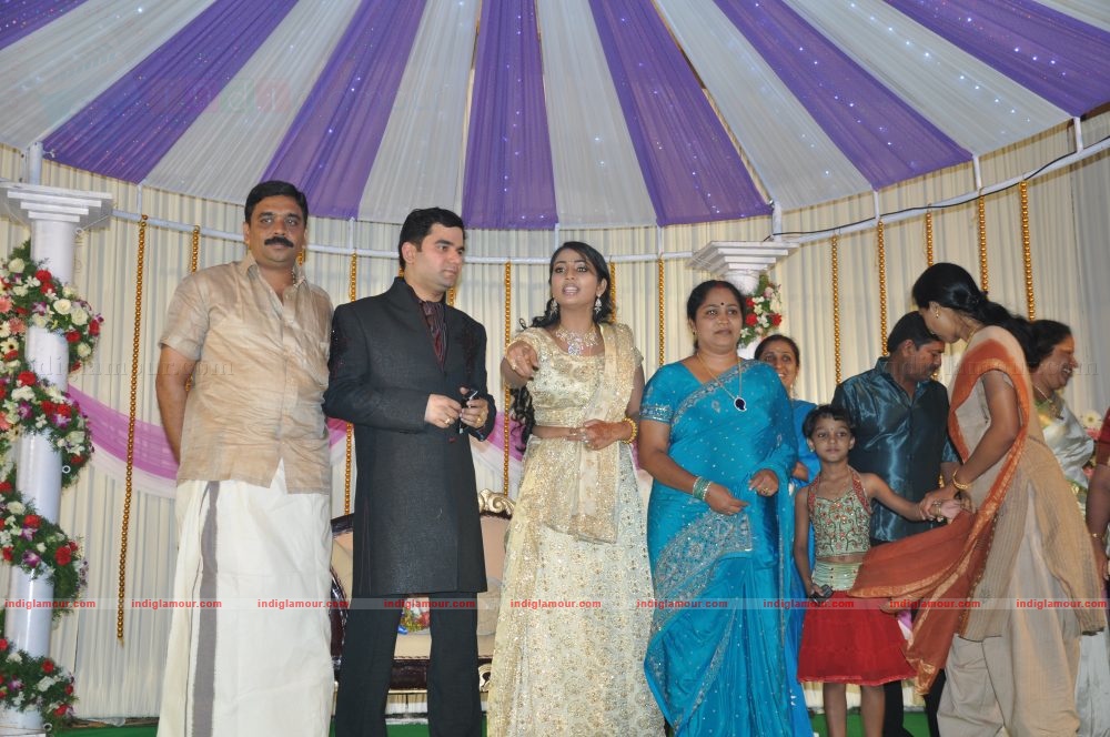 Actress Navya Nair's Wedding Reception Event hd photo