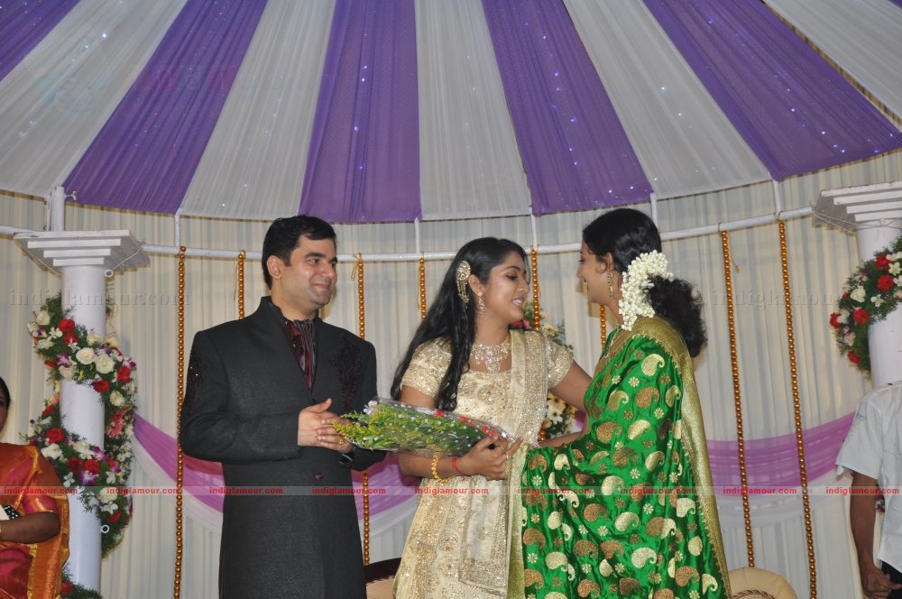 Actress Navya Nair's Wedding Reception Event hd photo