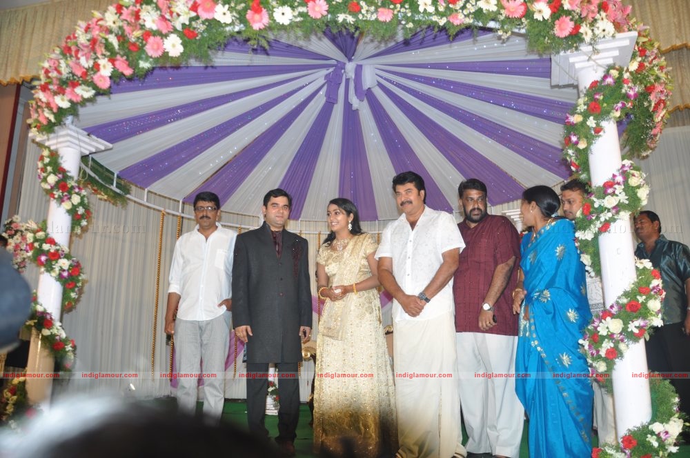 Actress Navya Nair's Wedding Reception Event hd photo