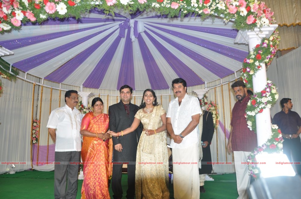 Actress Navya Nair's Wedding Reception Event hd photo