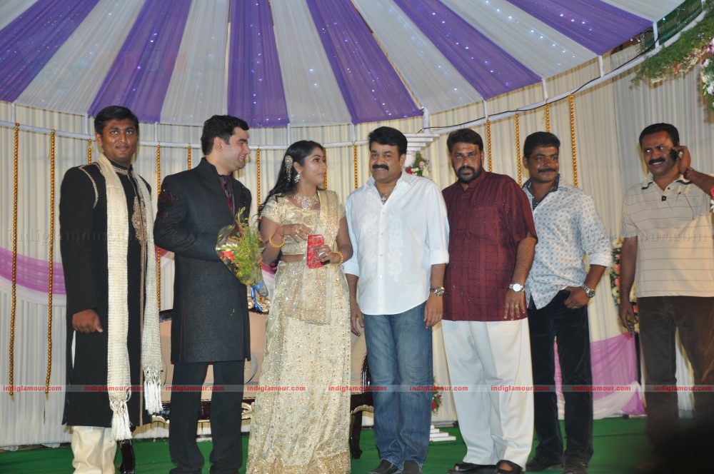 Actress Navya Nair's Wedding Reception Event hd photo