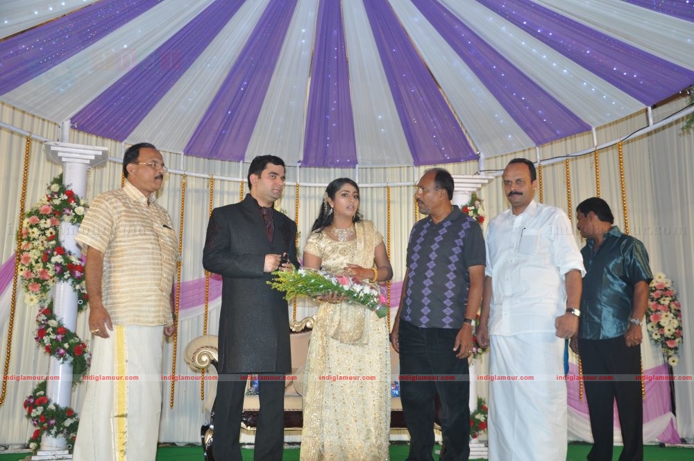 Actress Navya Nair's Wedding Reception Event hd photo