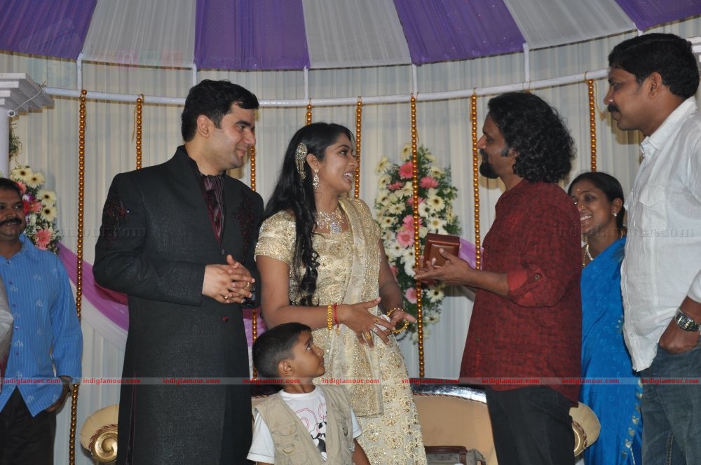 Actress Navya Nair's Wedding Reception Event hd photo