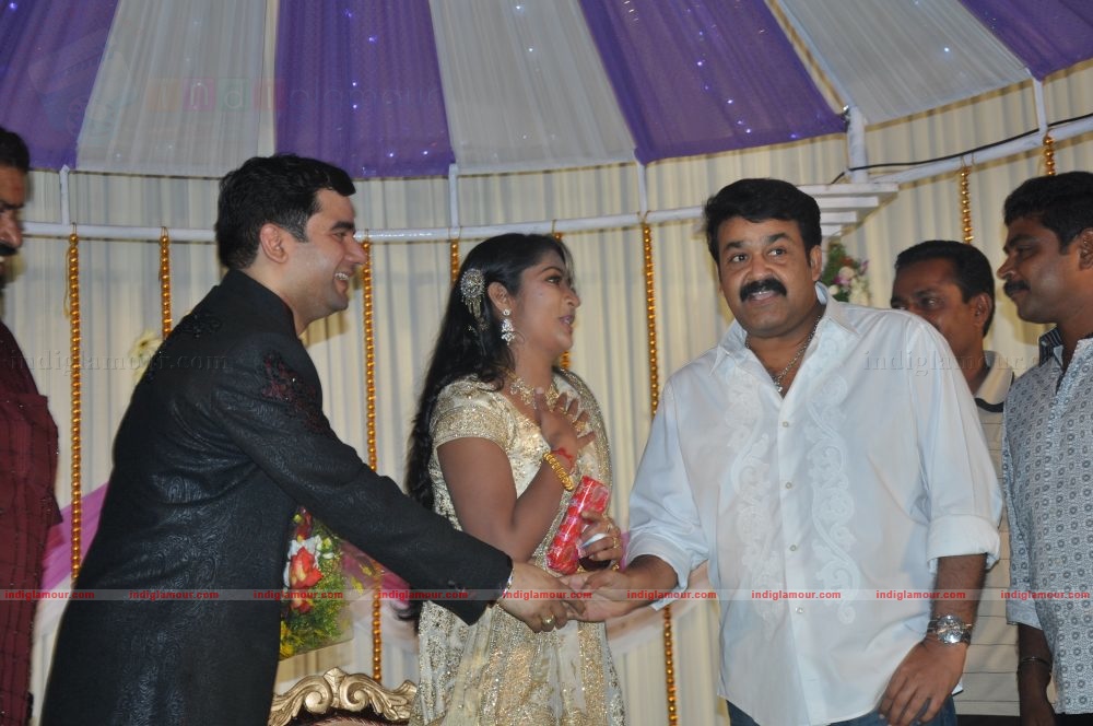 Actress Navya Nair's Wedding Reception Event hd photo
