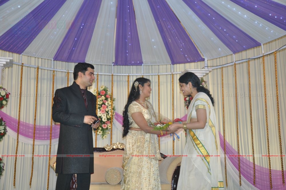 Actress Navya Nair's Wedding Reception Event hd photo