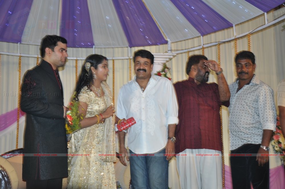 Actress Navya Nair's Wedding Reception Event hd photo