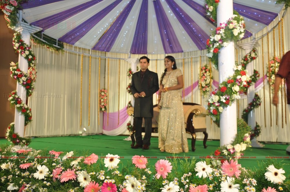 Actress Navya Nair's Wedding Reception Event hd photo