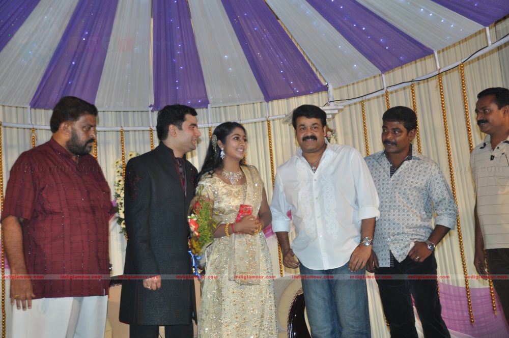 Actress Navya Nair's Wedding Reception Event hd photo
