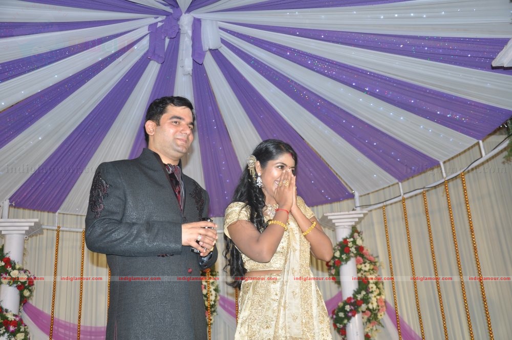 Actress Navya Nair's Wedding Reception Event hd photo
