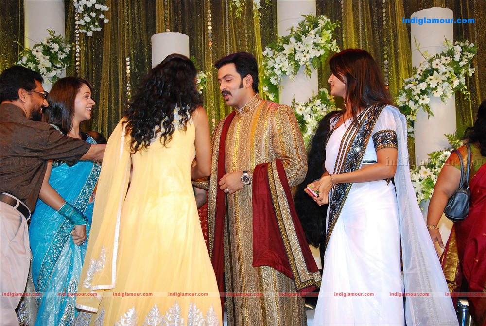 Bhavana at Prithviraj's wedding reception Event hd photo