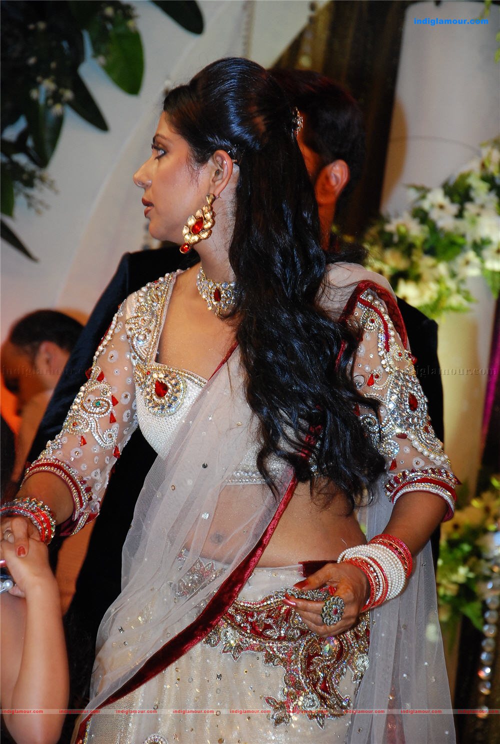 Indrajith Poornima at Prithviraj's wedding reception Event hd photo