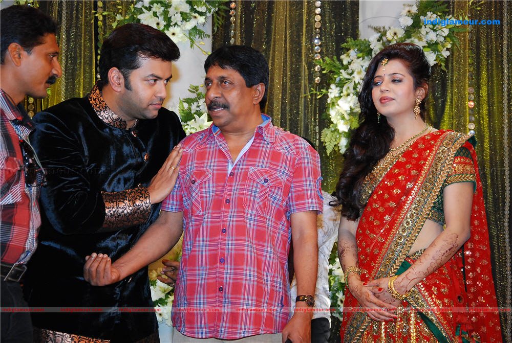 Indrajith Poornima at Prithviraj's wedding reception Event hd photo