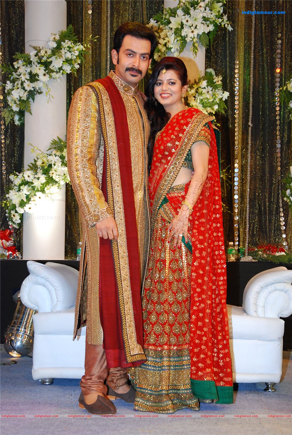 Prithviraj's wedding reception Event hd photo