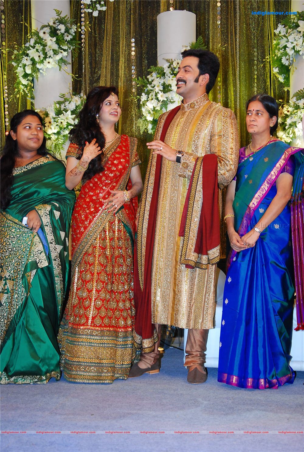 Prithviraj's wedding reception Event hd photo