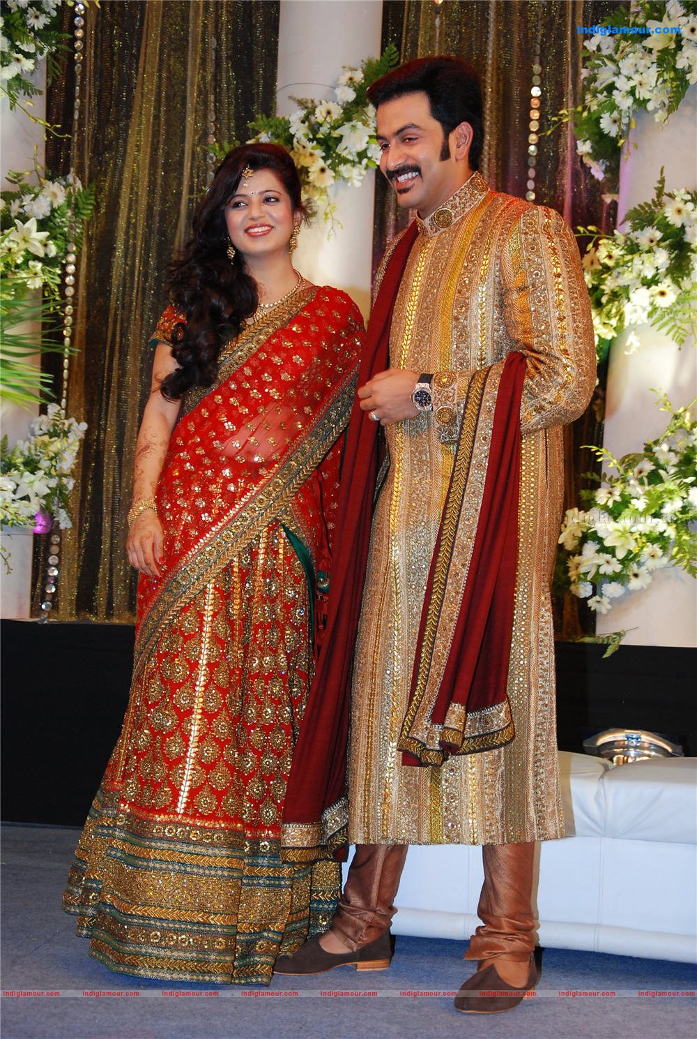 Prithviraj's wedding reception Event hd photo