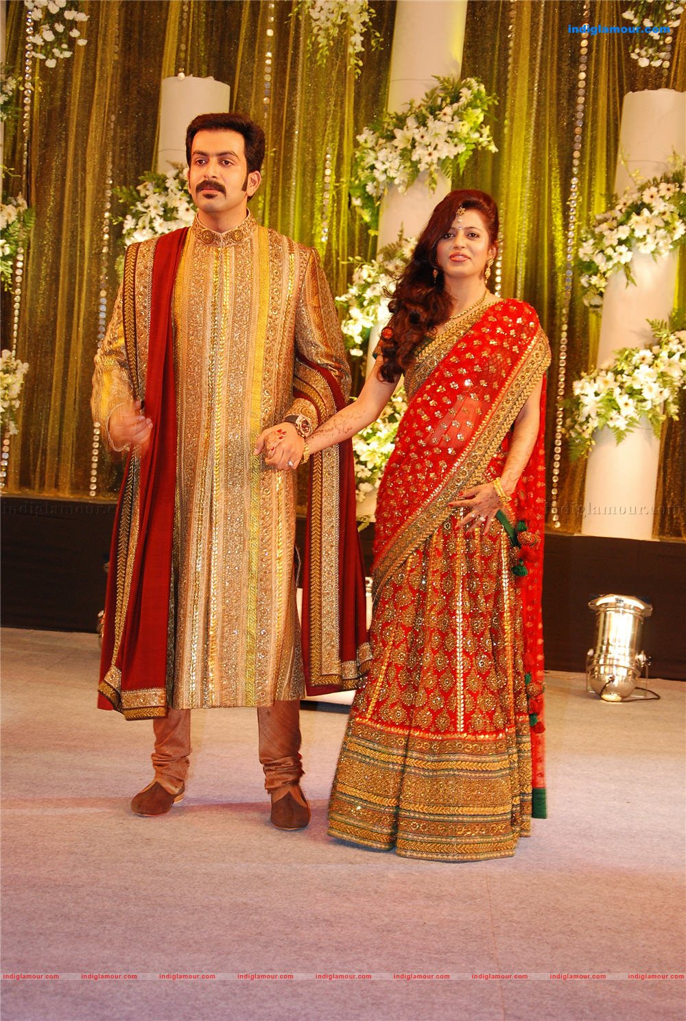 Prithviraj's wedding reception Event hd photo