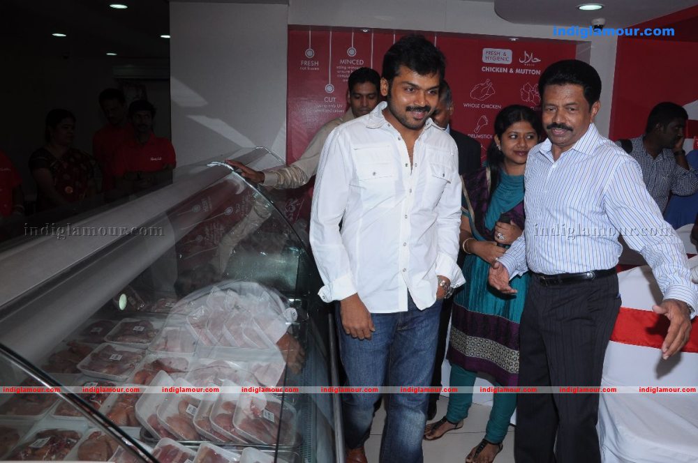Karthi Inagurates Batcha Bai Meat Store Event hd photo